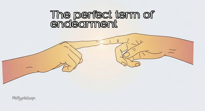 Hands touching, symbolizing love and affection