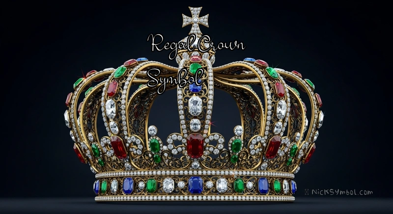Regal Crown Symbol Stylized royal crown